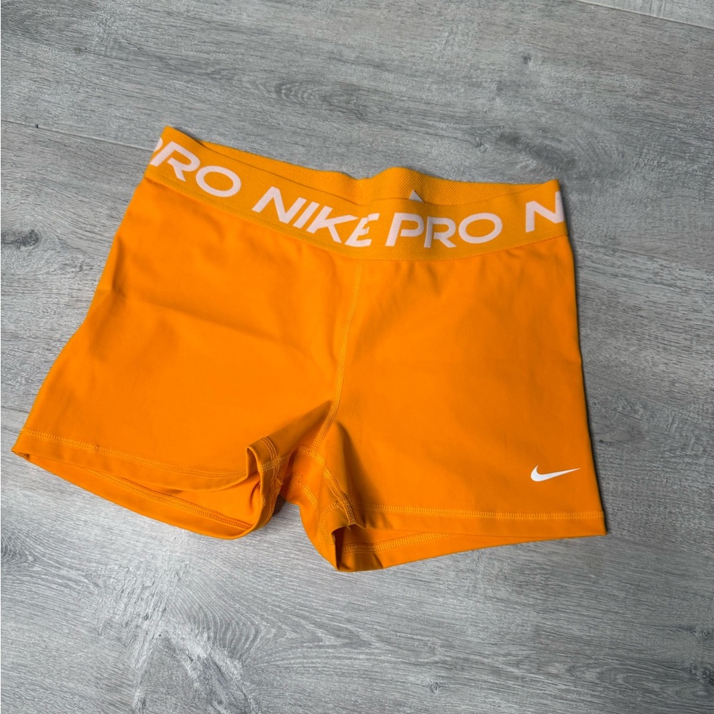 Nike Orange Pro Training Shorts